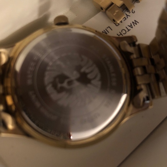 Anne Klein 12/7742MPGB York Stainless Gold-Tone Watch Mother-of-Pearl Dial - Picture 6 of 10